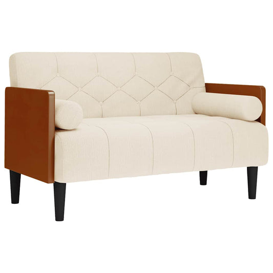Pohovka Loveseat S Podhlavníkem, 110 Cm, Lněná