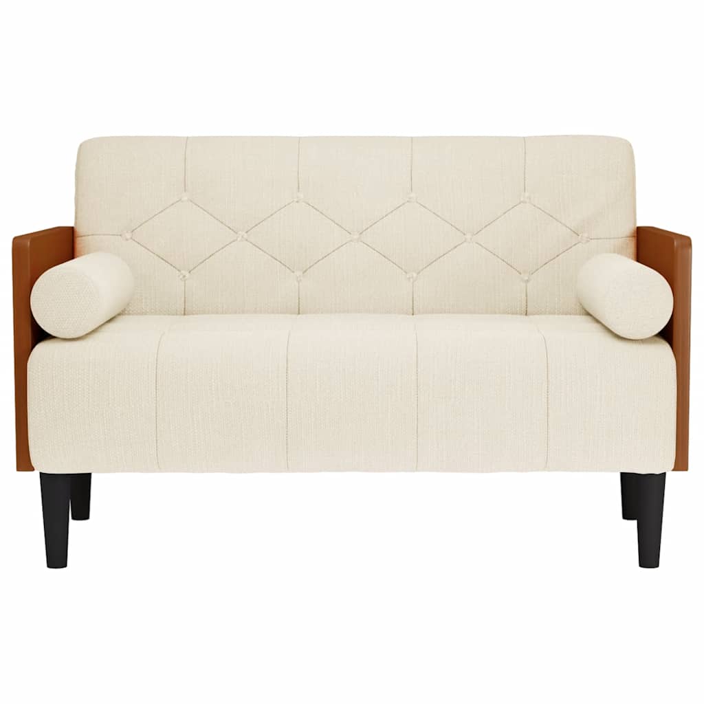 Pohovka Loveseat S Podhlavníkem, 110 Cm, Lněná