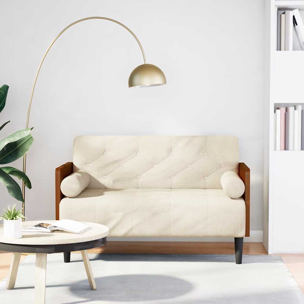 Pohovka Loveseat S Podhlavníkem, 110 Cm, Lněná