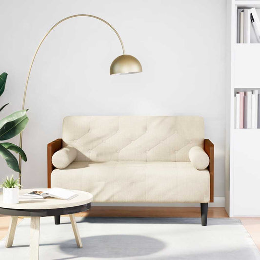Pohovka Loveseat S Podhlavníkem, 110 Cm, Lněná
