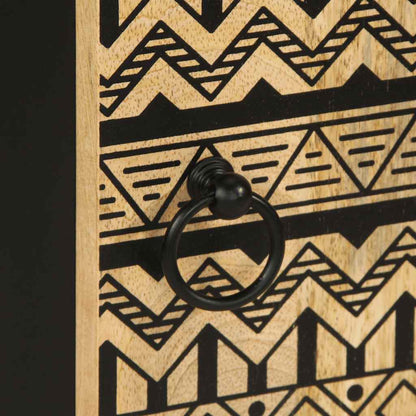 Příborník 40 X 33,5 X 75 Cm Masivní Hrubé Mangovníkové Dřevo Červená