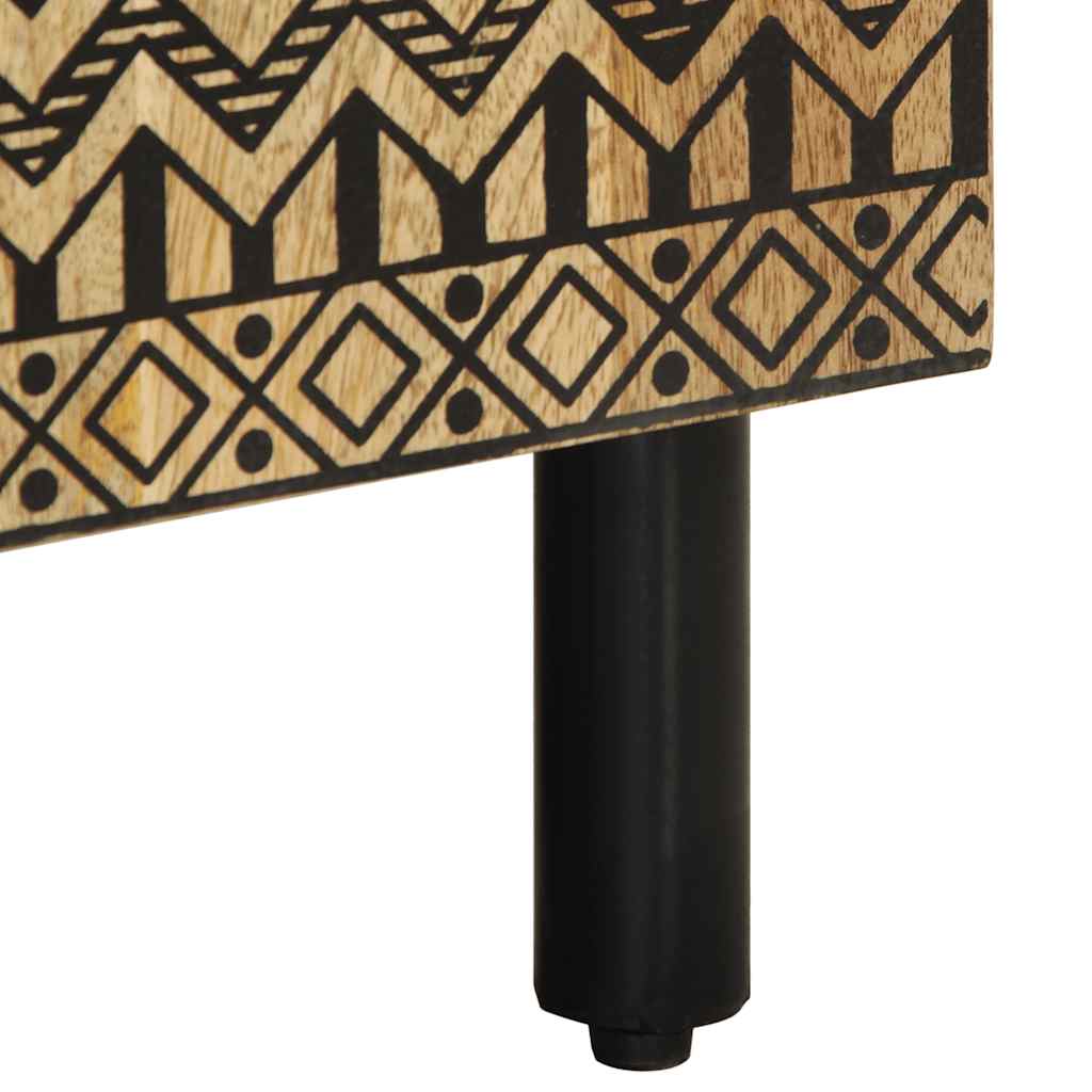 Příborník 40 X 33,5 X 75 Cm Masivní Hrubé Mangovníkové Dřevo Červená