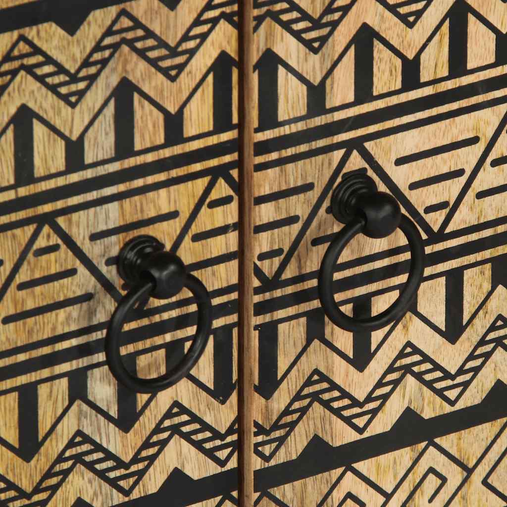 Příborník 60 X 33,5 X 75 Cm Masivní Hrubé Mangovníkové Dřevo