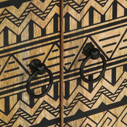 Příborník 60 X 33,5 X 75 Cm Masivní Hrubé Mangovníkové Dřevo