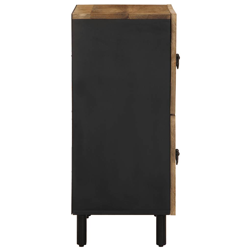 Příborník 60 X 33,5 X 75 Cm Masivní Hrubé Mangovníkové Dřevo Bílá