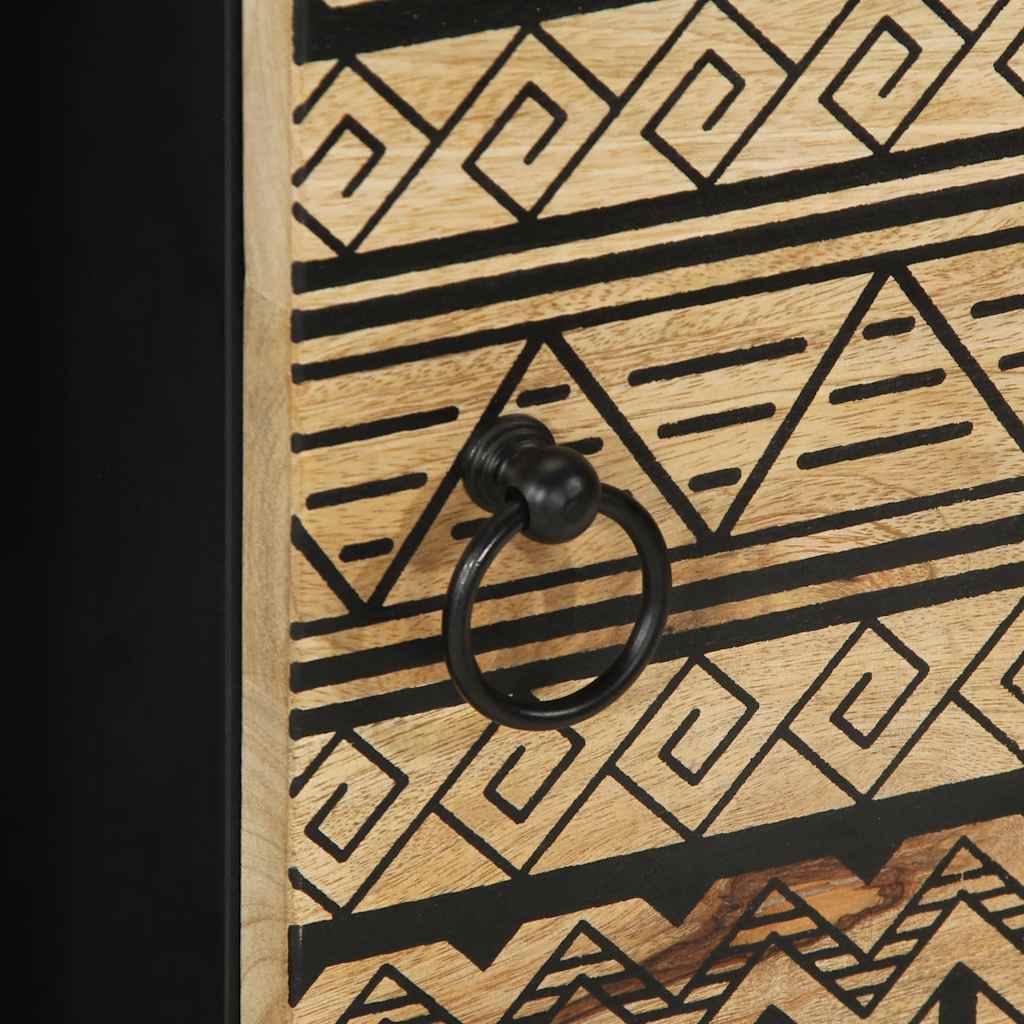 Příborník 80 X 33,5 X 75 Cm Masivní Hrubé Mangovníkové Dřevo