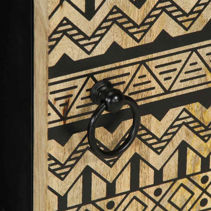 Příborník 90 X 33,5 X 75 Cm Masivní Hrubé Mangovníkové Dřevo