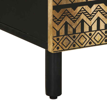 Příborník 90 X 33,5 X 75 Cm Masivní Hrubé Mangovníkové Dřevo