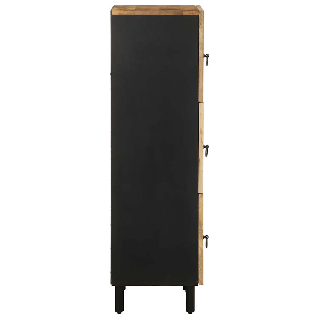 Skříň Highboard 40X33,5X110 Cm Masivní Hrubé Mangovníkové Dřevo