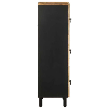 Skříň Highboard 40X33,5X110 Cm Masivní Hrubé Mangovníkové Dřevo