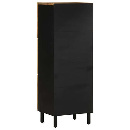 Skříň Highboard 40X33,5X110 Cm Masivní Hrubé Mangovníkové Dřevo