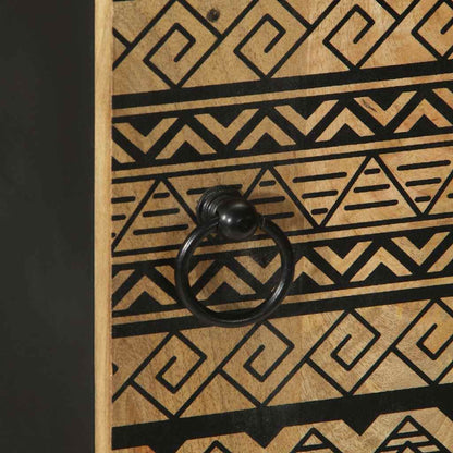 Skříň Highboard 40X33,5X110 Cm Masivní Hrubé Mangovníkové Dřevo