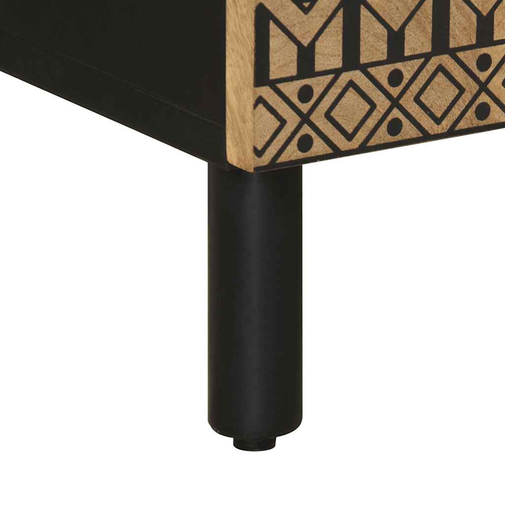 Skříň Highboard 40X33,5X110 Cm Masivní Hrubé Mangovníkové Dřevo