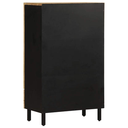 Skříň Highboard 60X33,5X110 Cm Masivní Hrubé Mangovníkové Dřevo
