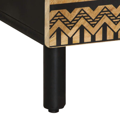Skříň Highboard 60X33,5X110 Cm Masivní Hrubé Mangovníkové Dřevo