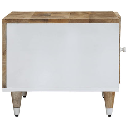 Konferenční Stolek 80 X 50 X 40 Cm Masivní Mangovníkové Dřevo