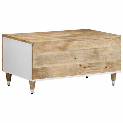 Konferenční Stolek 80 X 50 X 40 Cm Masivní Mangovníkové Dřevo