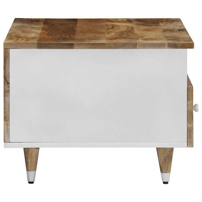 Konferenční Stolek 80 X 54 X 40 Cm Masivní Mangovníkové Dřevo