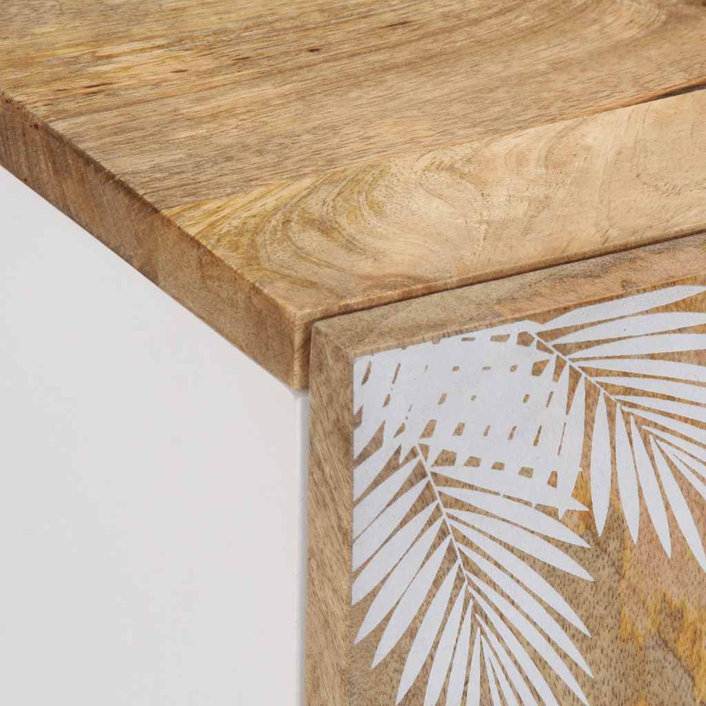 Tv Skříňka 105X33,5X46 Cm Masivní Mangovníkové Dřevo