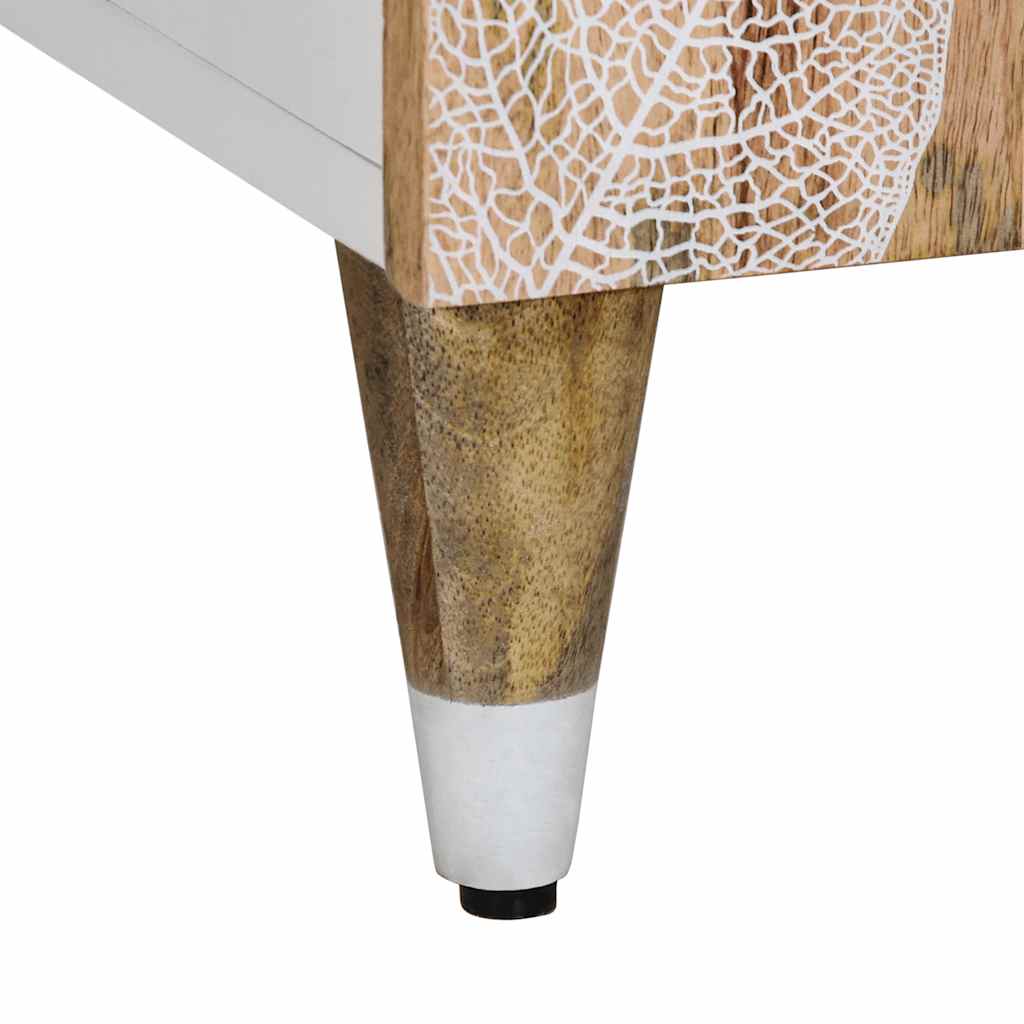 Tv Skříňka 105X33,5X46 Cm Masivní Mangovníkové Dřevo