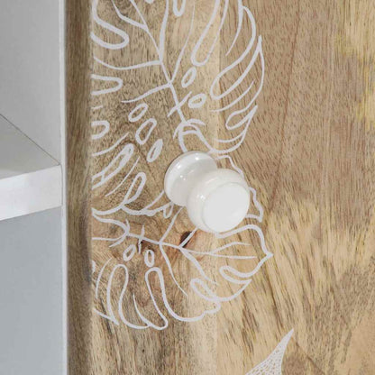 Tv Skříňka 80 X 31,5 X 46 Cm Masivní Mangovníkové Dřevo