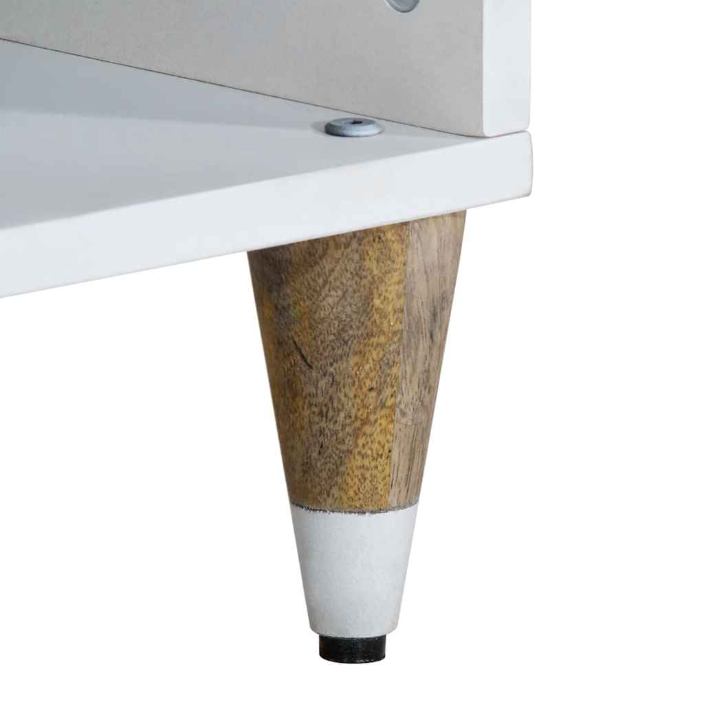 Tv Skříňka 100X33,5X46 Cm Masivní Mangovníkové Dřevo