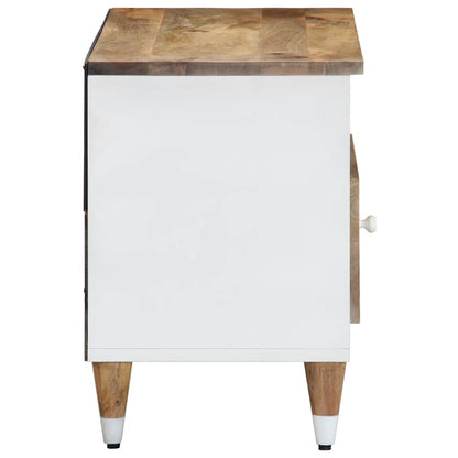 Tv Skříňka 80X33,5X46 Cm Masivní Mangovníkové Dřevo