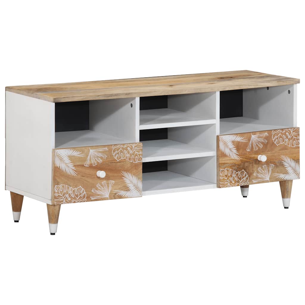 vidaXL Tv skříňka 100x33,5x46 cm masivní mangovníkové dřevo
