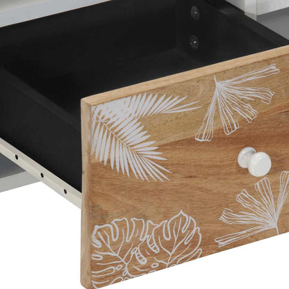 Tv Skříňka 100X33,5X46 Cm Masivní Mangovníkové Dřevo