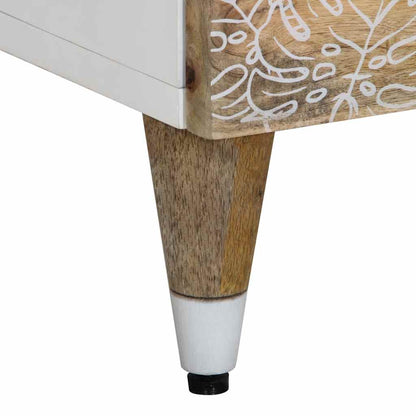 Příborník 40X33,5X75 Cm Masivní Mangovníkové Dřevo