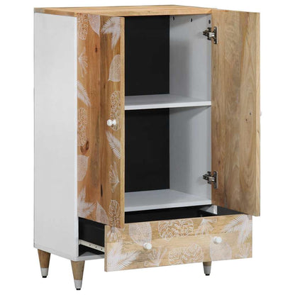 Skříň Highboard 60X33,5X100 Cm Masivní Mangovníkové Dřevo