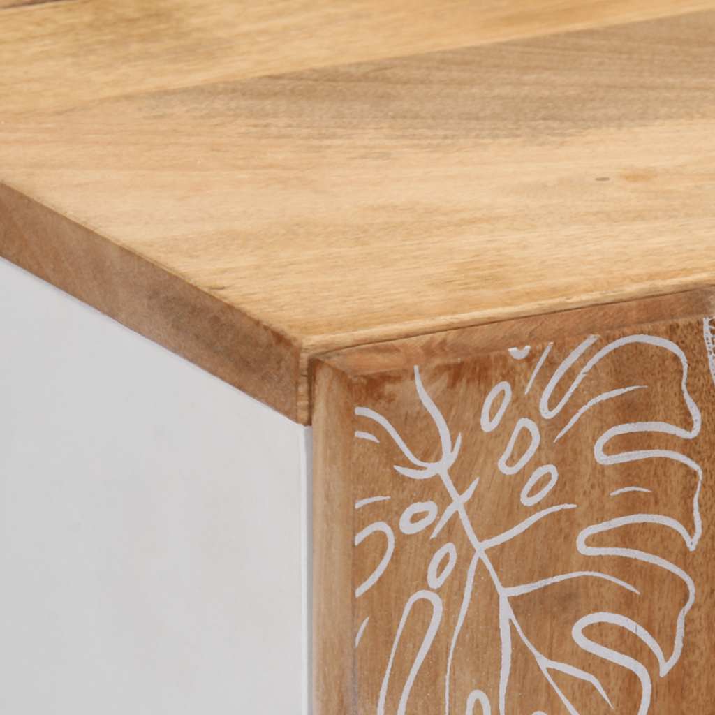 Skříň Highboard 60X33,5X100 Cm Masivní Mangovníkové Dřevo