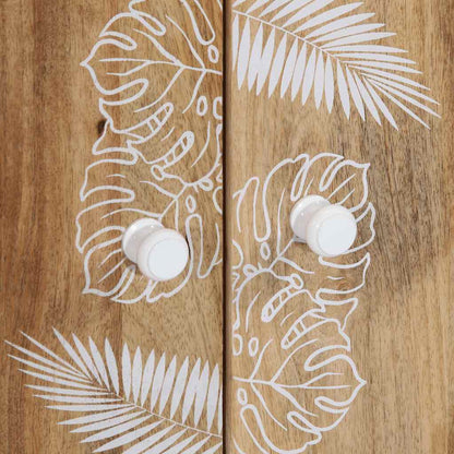 Skříň Highboard 60X33,5X100 Cm Masivní Mangovníkové Dřevo