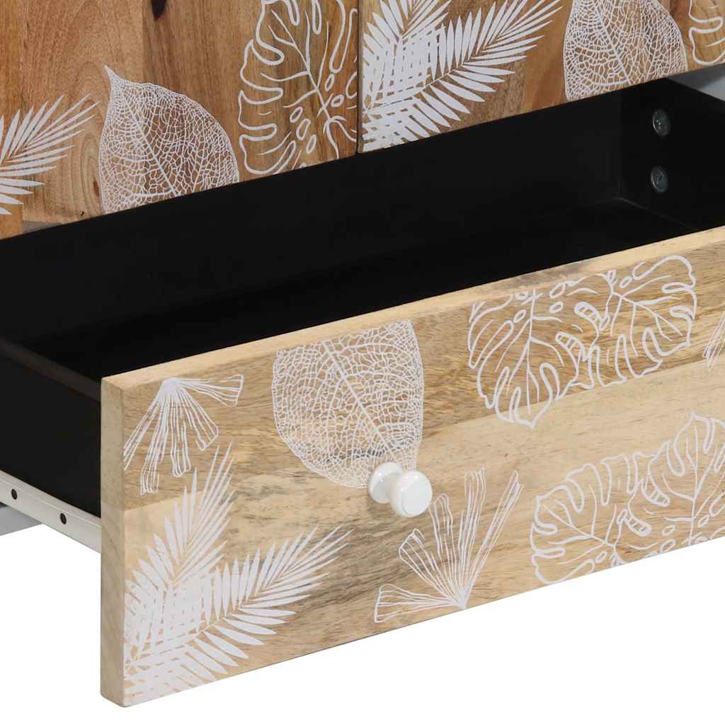 Skříň Highboard 60X33,5X100 Cm Masivní Mangovníkové Dřevo