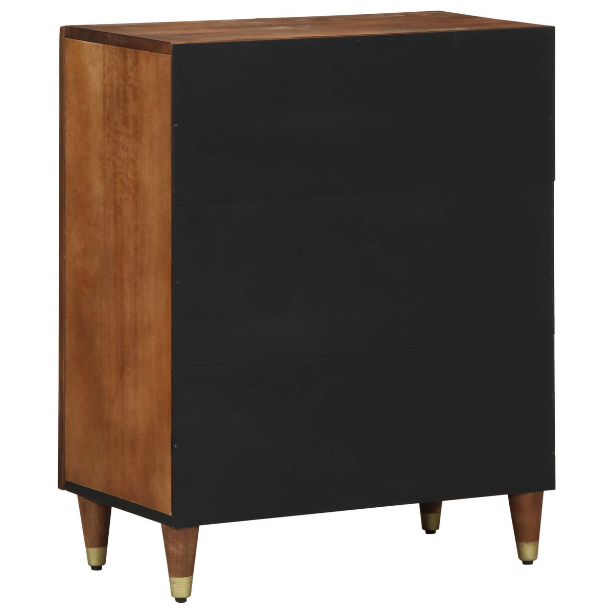 Servírovací Skříň Hnědá 60 X 33 X 75 Cm Masivní Mangové Dřevo