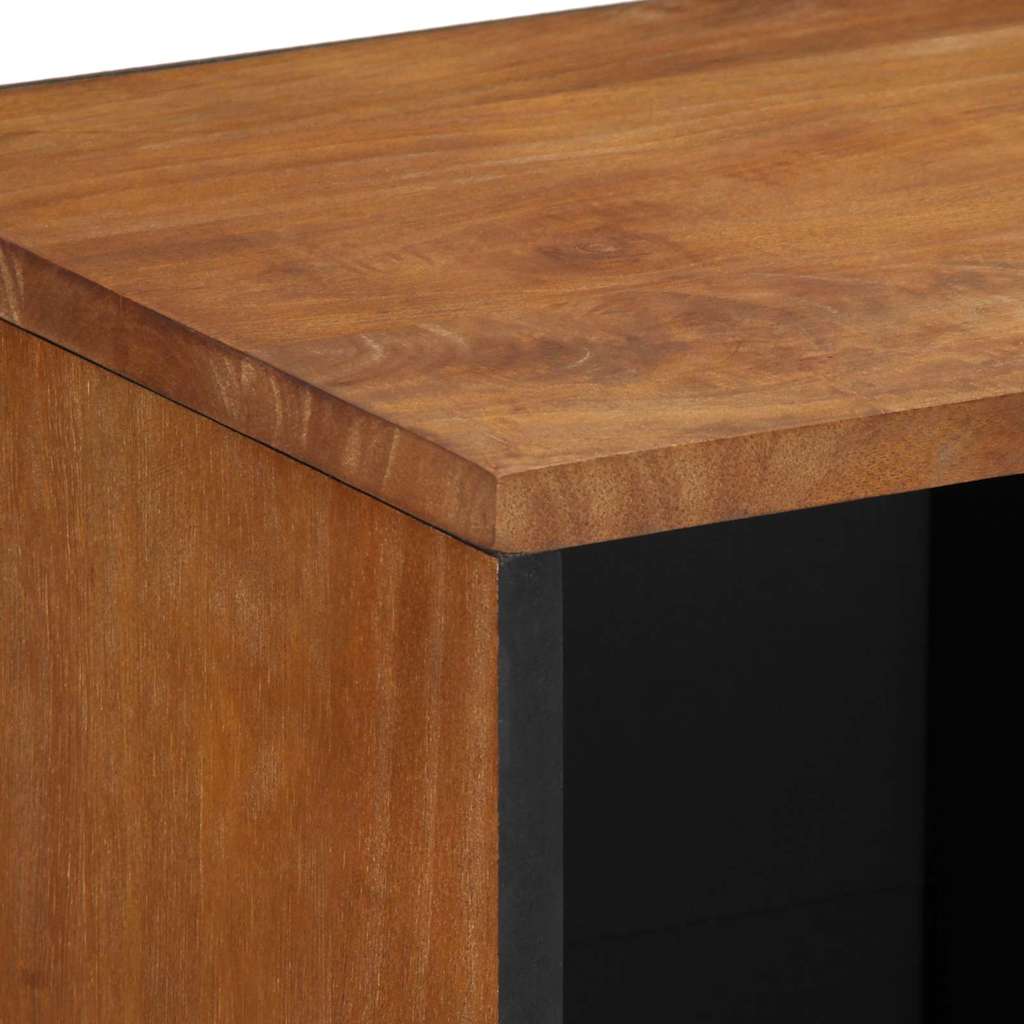 Servírovací Skříň Hnědá 80 X 33 X 75 Cm Masivní Mangové Dřevo