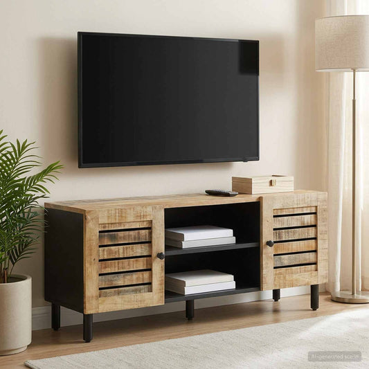 Úložné Skříně Přírodní 105 X 33 X 46 Cm Masivní Mangové Dřevo