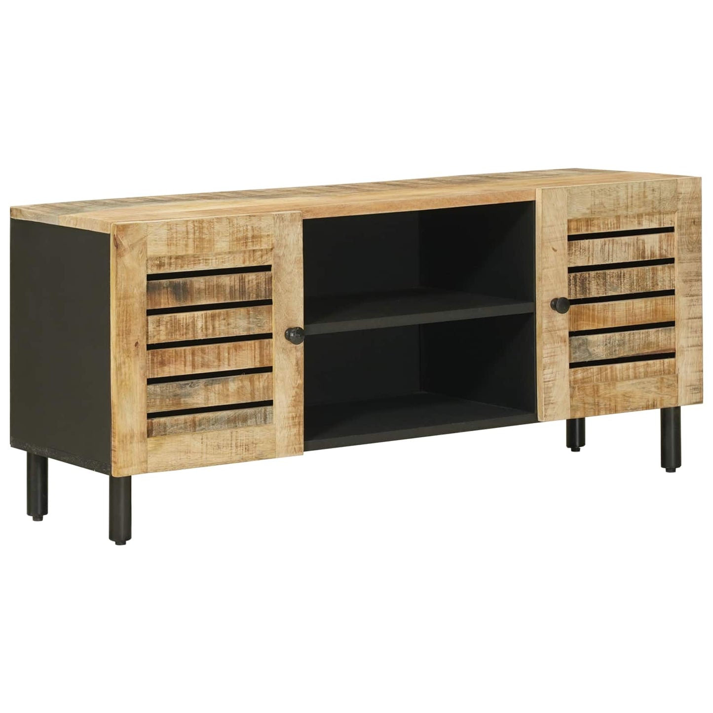 Úložné Skříně Přírodní 105 X 33 X 46 Cm Masivní Mangové Dřevo