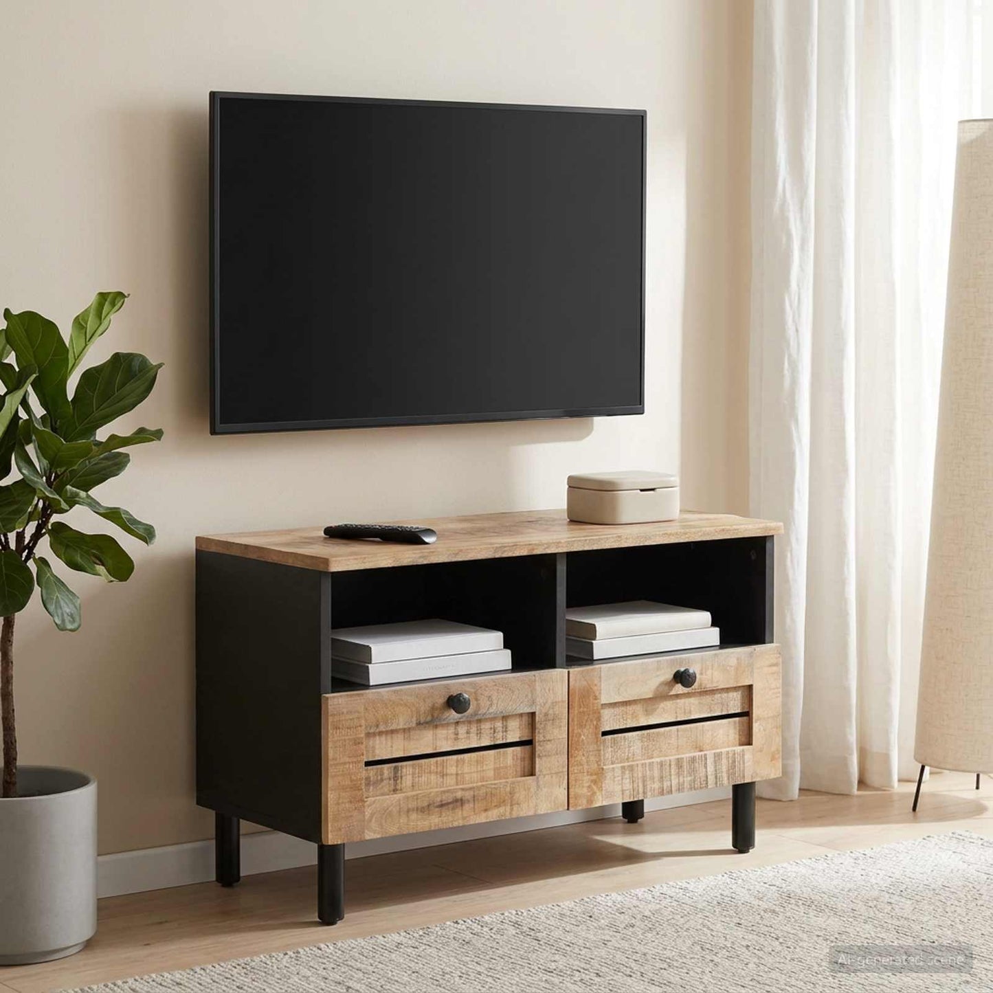 Úložné Skříně Přírodní 70 X 33 X 46 Cm Masivní Mangové Dřevo