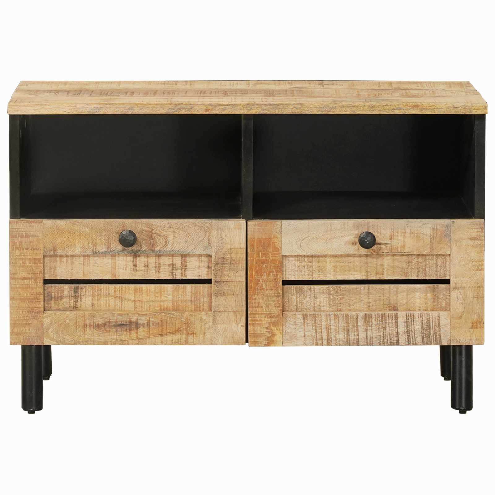 Úložné Skříně Přírodní 70 X 33 X 46 Cm Masivní Mangové Dřevo