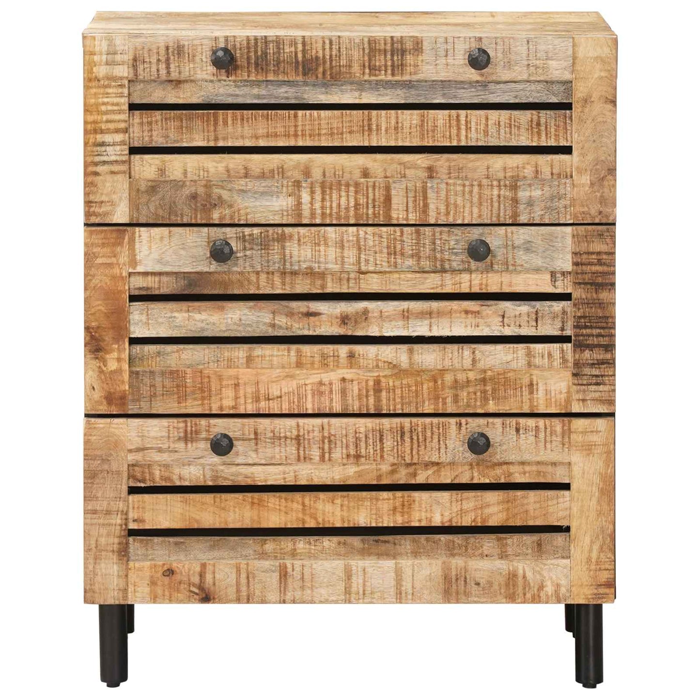 Úložné Skříně 60 X 33 X 75 Cm Masivní Mangové Dřevo Přírodní