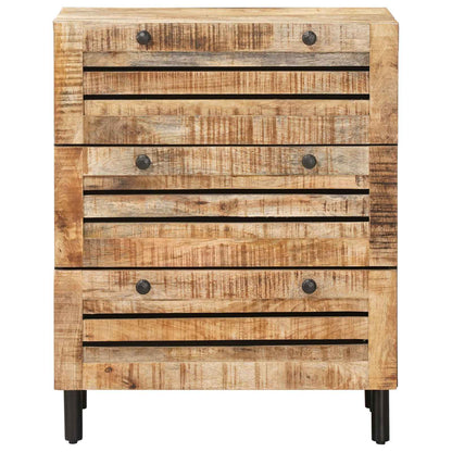 Úložné Skříně 60 X 33 X 75 Cm Masivní Mangové Dřevo Přírodní