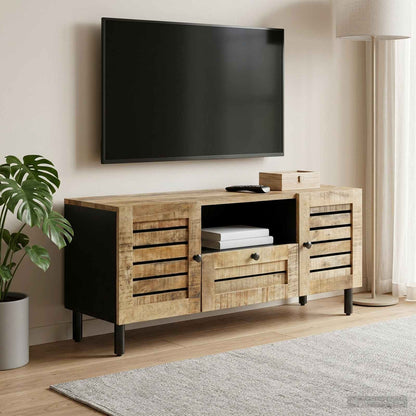 Úložné Skříně Přírodní 105 X 33 X 46 Cm Masivní Mangové Dřevo