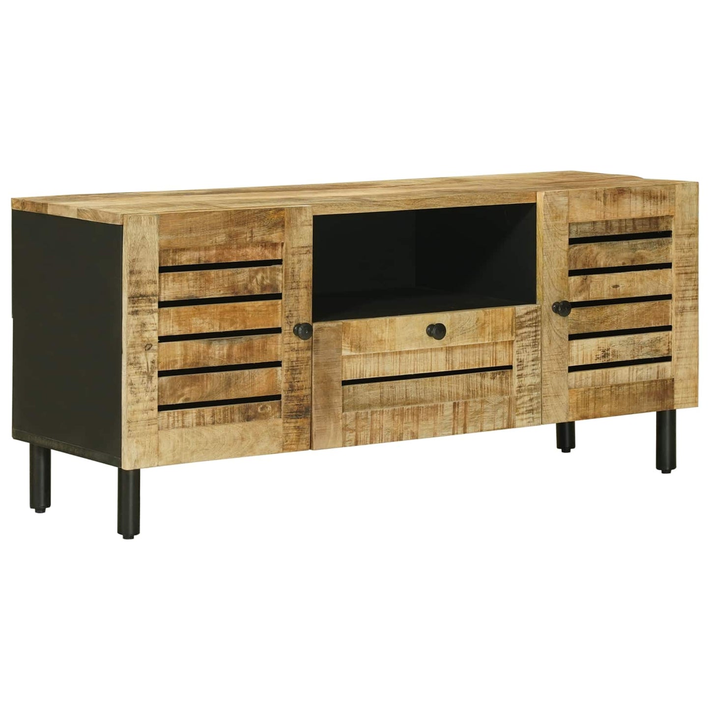 Úložné Skříně Přírodní 105 X 33 X 46 Cm Masivní Mangové Dřevo