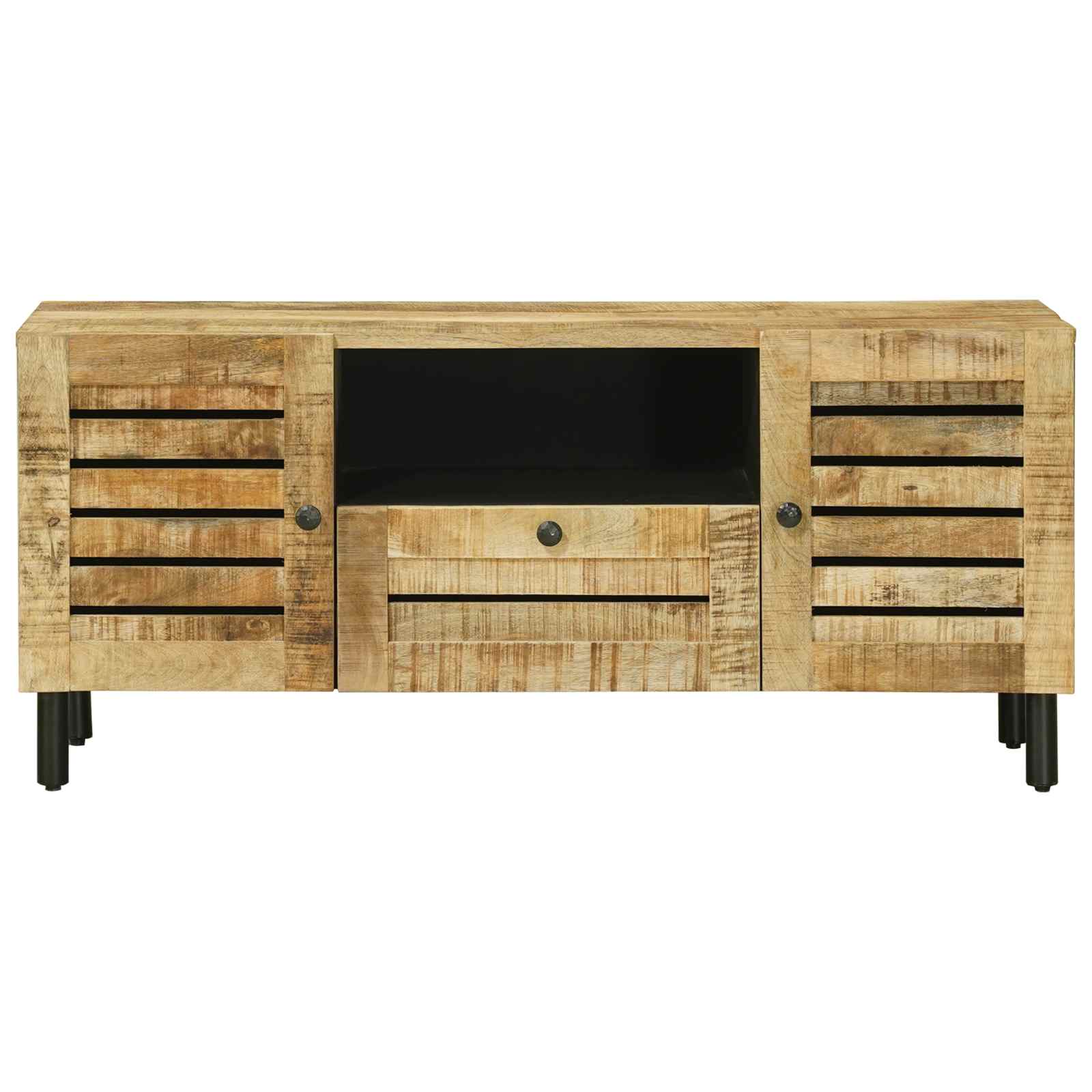 Úložné Skříně Přírodní 105 X 33 X 46 Cm Masivní Mangové Dřevo