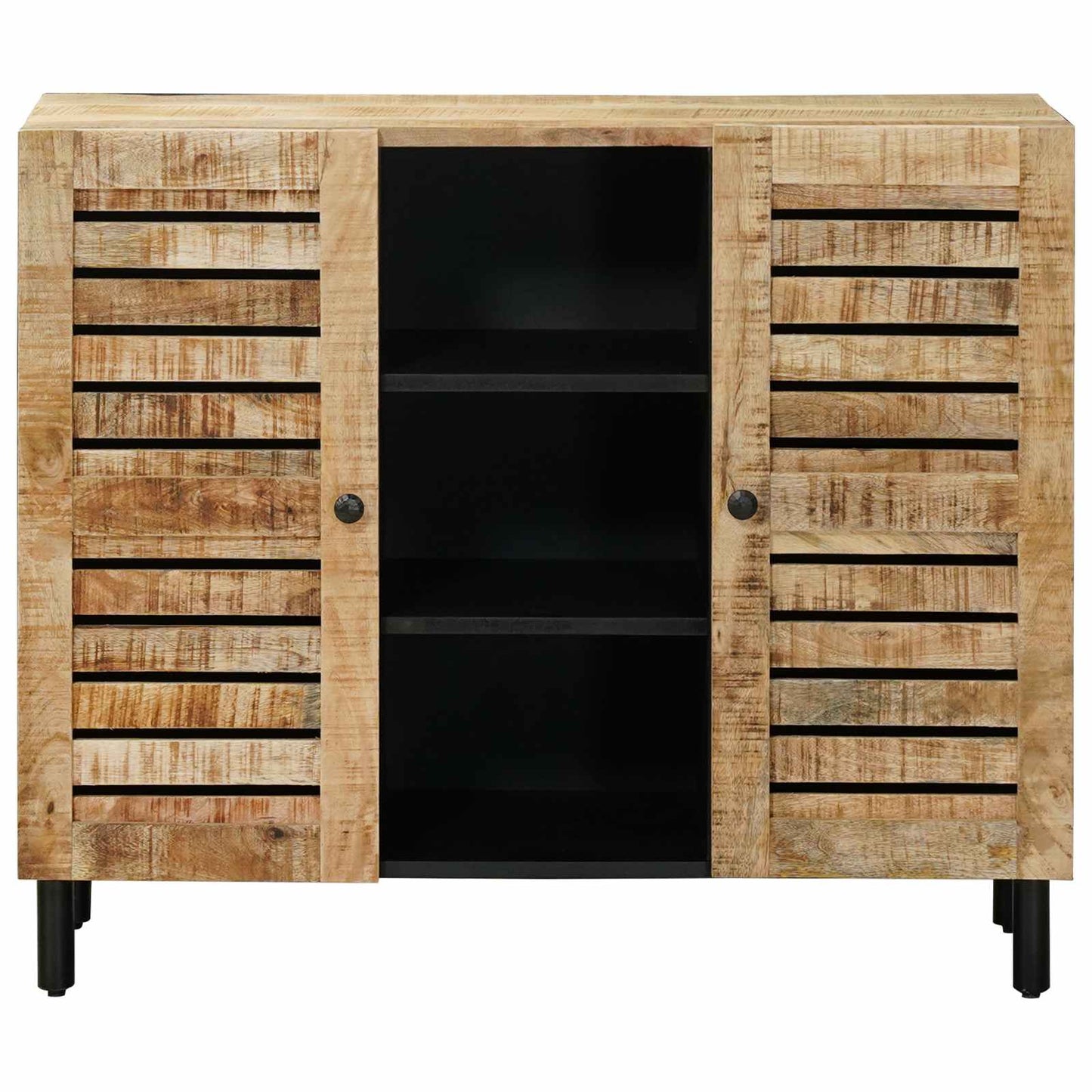 Úložné Skříně Přírodní 90 X 33 X 75 Cm Masivní Mangové Dřevo