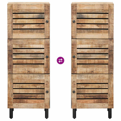 Úložné Skříně Přírodní 40 X 33 X 110 Cm Masivní Mangové Dřevo
