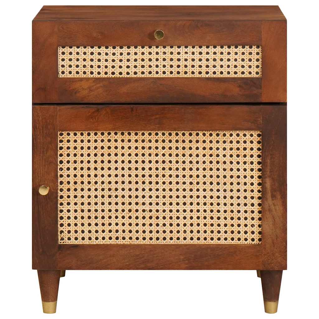 Noční Stolky Se Zásuvkou 50 X 33 X 60 Cm Masivní Mangové Dřevo