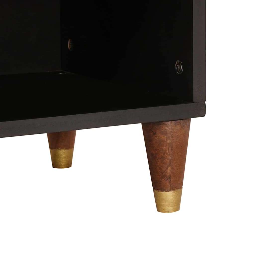 Televizní Skříň Hnědá 100 X 33,5 X 46 Cm Masivní Mangové Dřevo