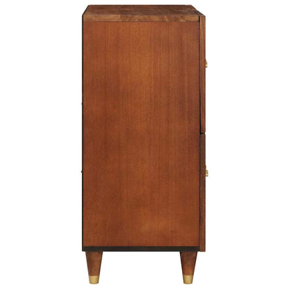 Servírovací Skříň Hnědá 60 X 33,5 X 75 Cm Masivní Mangové Dřevo
